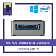 [Refurbished] Intel NUC Celeron J3455 (Quad Core) Tiny / Micro Desktop PC / 8GB Ram / 120GB SSD / Windows 10