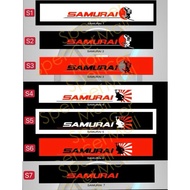 S457 Samurai Sunsheild Windshield Sticker