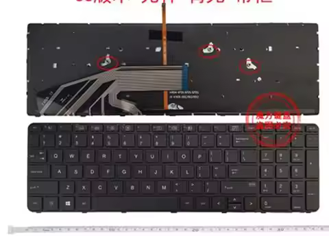 New Keyboard for HP ProBook 450 G3 450 G4 455 G3 455 G4 470 G3 470 G4 650 G2 655 G2 Black Frame With