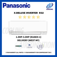 Panasonic (KU Series) X-Deluxe Inverter 1.0HP/1.5HP/2.0HP/2.5/3.0HP R32 Aircond