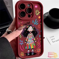 Phone Case Iphone 11 Iphone 7P Iphone 8P Iphone XR Cute Graffiti Girl Shockproof TPU Phone Case