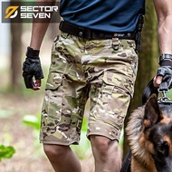 Zone 7 + กางเกงขาสั้นลายพรางยุทธวิธีนักล่า IX5 + ผู้ชาย Celana Training แนวแฟนตาซีแนวทหารกลางแจ้งกาง