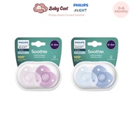 Philips Avent Curved Soothie 0-6M, Baby Pacifier, Soother