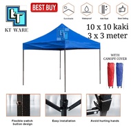 KT WARE 10x10Ft 3x3m folding canopy / folding tent / kanopi bazar /pasar malam( full set) payung niaga canopy lipat