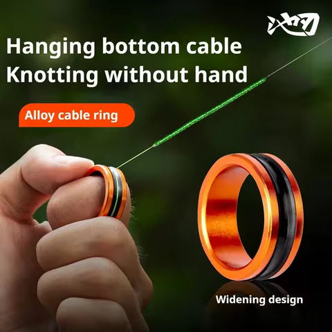 1pc/2pcs Alloy cable ring Fast line cutting Anti-slip Protect hands/fishing reel Tighten the leader 
