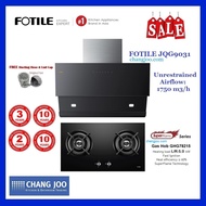 FOTILE JQG9031 Chimney Cooker Hood + GHG78215 Built-in Gas Hob