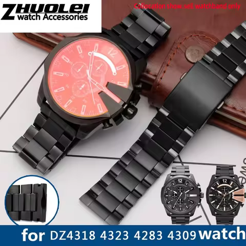 high quality strap For Diesel DZ4318 4323 4283 4309 original style stainless steel watchband male la