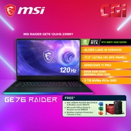 MSI Raider Gaming Laptop (i9-12900HK/RTX3080Ti/17.3"UHD 120Hz/64GB/2TB/W11P/MOHS) 9S7-17K424-239/GE76 12UHS-239MY