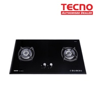 Tecno 2-Burner SCHOTT Tempered Glass Hob with Inferno Wok Burner T2288TGSV