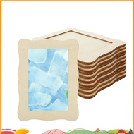 12 Pack Wooden Picture Frames for Crafts DIY Wood Craft Picture Frames for Birthday Party Mother' S 