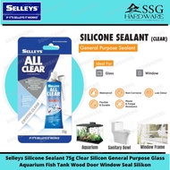 Selleys Silicone Sealant 75g All Clear Silicon Glass Waterproof Wood Window Aquarium Fish Tank Glue 