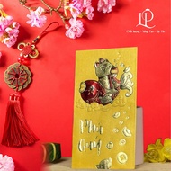 PHU QUI carp lucky money envelope with bold spring colors and deep meaning