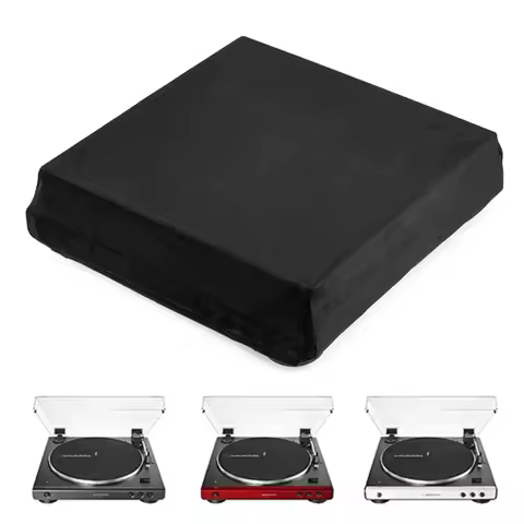 Dust Cover Spandex High Elasticity Turntable Sleeves Foldable Dustproof Protective Cover for Audio-T