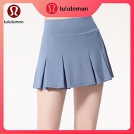 Lululemon new yoga sports skirt fit pocket slim pleated skirt tennis skirt 9028
