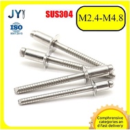 304 stainless steel countersunk all-steel blind rivet round head open type pull nail countersunk hea