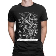P-40 Concept Blueprints Spitfire Men T Shirts Fighter Plane WW2 War Pilot Aircraft Airplane Tees T S