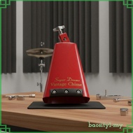 [BaositybfMY] Drumset Cowbell Easy to Mount Mounted Drum Cowbell Music Gear Clear Round Tone Vintage