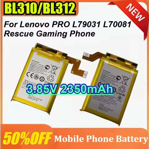 New BL310 BL312 Battery 3.85V 2350mAh for Lenovo PRO L79031 L70081 Rescue Gaming Mobile Phone Batter