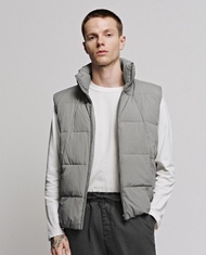 URBAN REVIVO - Áo khoác gilet nam cổ cao ô vuông UUY150001-DC1