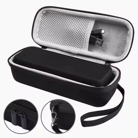 Newest Portable Wireless Bluetooth EVA Speaker Case For Anker SoundCore 2 With Mesh Dual Pocket Audi