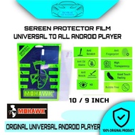 100% Original Mohawk Original Universal Android player PET 9" 10.1" ME Green Honda Toyota perodua Pr