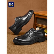 HLA/Hailan House Men's Shoes 2026 New Style Business Leather Shoes Men's Casual Comfortable Wear-Res