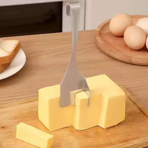 Stainless Steel Butter Cutter Cheese Jam Spreader Wipe Cream Cutter Utensil Multifunction Butter Bre