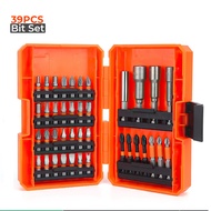 Mata Obeng Set Screwdiwer 39 Pcs Magnetic Bit Set Driver Bit Set Mata Obeng Elektrik 39 Pcs - 6756