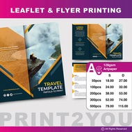 | FLYER | LEAFLET | COLOUR DIGITAL FAST PRINT | A6 128GSM ART PAPER |