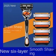 Geely Sharp Blade 6-Layer Blade Suitable for Sharp Hidden Shaving Manual Men Sharp Hidden Smooth Bla
