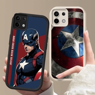 Shockproof Casing for Infinix 7 GT 20 Tecno POP 7 Spark GO ITEL A80 P65 Pro FF-9 Captain America Mar