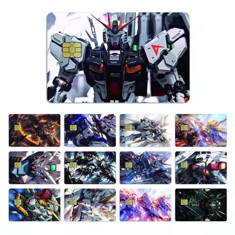G-Gundam Sword Anime RX-78-2 ZGMF-X19A 2.5D HD Matte PVC Sticker Film Tape Skin for Credit Card Debi