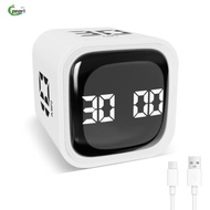 PEARL Digital Cube Timer, 5/10/30/60min 3 Volume Adjustable Pomodoro Timer,  Gravity Sensing Custom 