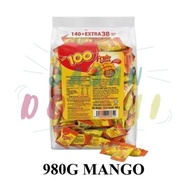 980G LOT100 GUMMY MANGO HALAL GULA-GULA