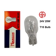 24V 25W T15 Bulb Morrison Light Third Brake Light Wedge Base W2,1x9,5d Reverse Light Truck Bus Lorry