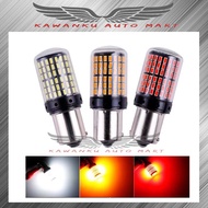 2pcs 144 SMD LED Lamp Decoding Anti-flash Car Turn Signal Brake Bulb 12V 1156 BA15S