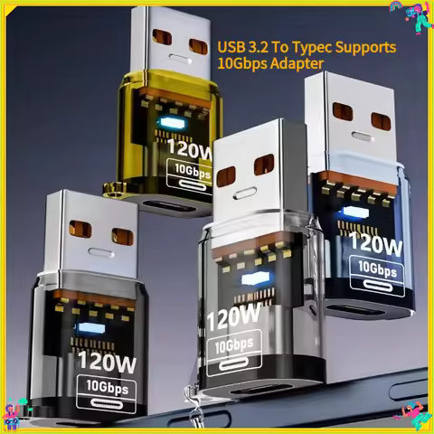 1PCS USB3.2 To Type-C Adapter 10Gbps Charging Converter PD Fast Charging OTG U Disk Download Type-C 