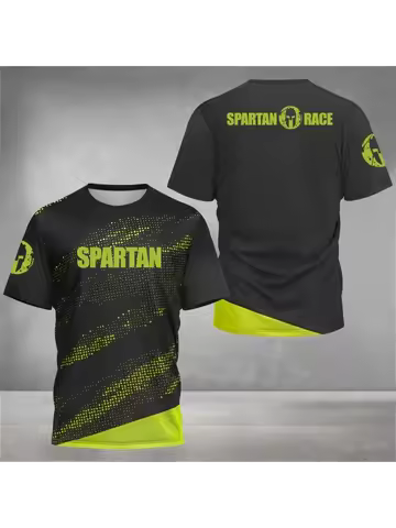 2025 New Spartan 3D Graphic Printed T Shirt Men Fitness Gym Compression Short Sleeve Breathable T Sh
