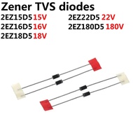 100PCS Zener TVS diodes 2W 2EZ15D5 15V 2EZ16D5 16V 2EZ180D5 180V 2EZ18D5 18V 2EZ20D5 20V 2EZ22D5 22V
