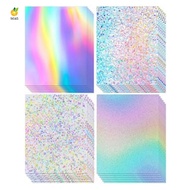 24 Sheets Holographic Cardstock Thick Cardstock for Crafts Card Making, Party Decoration