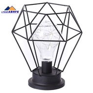 Lampu Meja Hollow Minimalis Bahan Besi Untuk Dekorasi Kamar Tidur