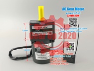 (สต๊อกพร้อมส่ง ในไทย) มอเตอร์เกียร์AC 3IK15GN-C 220Vac 0.14A 15W 1.2uF Gear Motor ลดความเร็วปรับความ