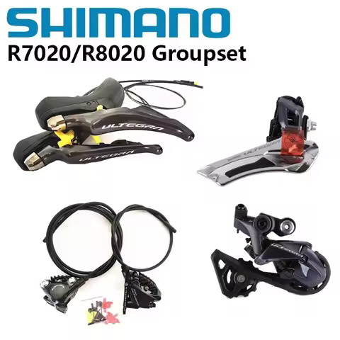 Shimano 105 R7020+R7070 / Ultegra R8020+R8070 11s Groupset R7020/R8020 Hydraulic Disc Brake For Road
