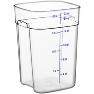 CAMBRO FreshPro Polycarbonate Food Storage Container Clear 22 QT Cover Drain Stand - 20 Liter Food S