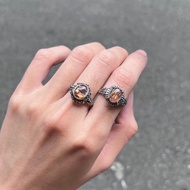 喜迎瑤 925銀 銅髮晶 銅鈦晶 髮晶 活口 戒指 手工銀飾 民族風