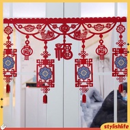 [stylishlife]  Festive Atmosphere Garland Festive Non-woven Decor Dragon Year Chinese New Year Garland Curtain Festive Lunar New Year Decoration for Door Window Southeast Asian Buy