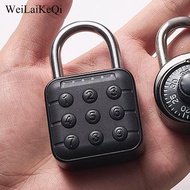 WeiLaiKeQi Push Button Combination Padlock Digital Lock 6 Digit Password Code Outdoor Portable Combi