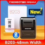 Niimbot Label Printer B203 Mini Wireless Bluetooth Thermal Label Printer Tape Sticker Paper Roll inkless Maker Printing Machine