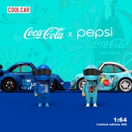 CoolCar 1:64 Limited Edition Q Edition RWB Coca-Cola/PepsiCo Painted Simulation Alloy Car Model