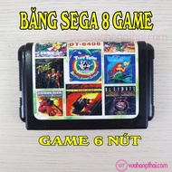 Băng 8 game dành cho máy chơi game 6 nút Sega 16 bit